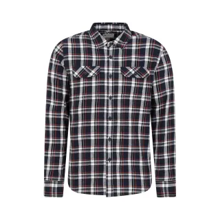Mountain Warehouse Herren Trace Flannel Langarm-Shirt (Blau)