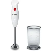 BOSCH Stabmixer CleverMixx MSM24100, Mixbecher, ergon. Griff, Made in Europe, weiß/rot, 400 W, schnelles Mixen auf Knopfdruck
