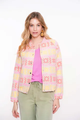 Geisha Fashion Women - Vest sand/pink - Gr. - XXL