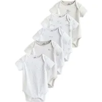 Next Kurzarmbody Kurzärmelige Baby Bodysuits im 5er-Pack (5-tlg)