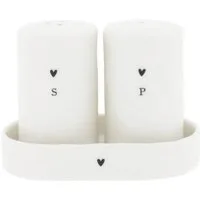 Bastion Collections Salzstreuer HEART, Spülmaschinengeeignet, Weiß, Herz, H: 11cm