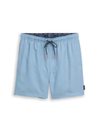 Tom Tailor - Badeshorts mit Kordelzug mountain spring blue - Gr. - XXXL