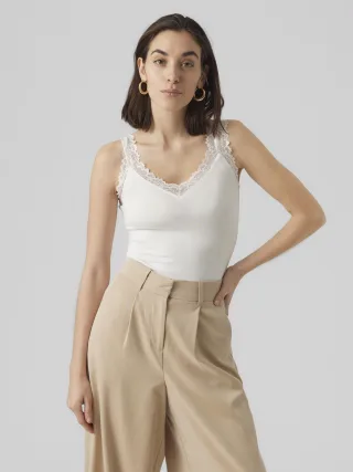 VERO MODA - VMROSA SL TOP JRS NOOS Snow White - Gr. - M