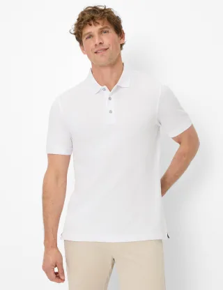 Brax Herren Polo Style PETE white, weiß, Gr. XXXL