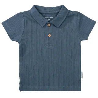 STACCATO - Kn.-Poloshirt dark ocean struc. - Gr. - 86