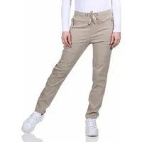 Alica Collection Chinohose Schlupfhose Damen Stretch Hose leichte Sommerhose - Kurzgröße mit Gummibund & Kordelzug, in großen Größen erhältlich