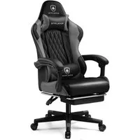 GTPLAYER Gaming-Stuhl Gamer Stuhl, Ergonomischer Bürostuhl mit Fußstütze, Kopfstütze und Lendenstütze