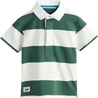 Next Poloshirt Kurzärmeliges Polo-Shirt mit Rugbystreifen (1-tlg)