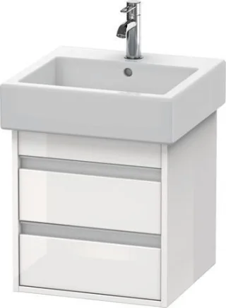 Duravit Ketho Waschtischunterbau wandhängend Weiß Hochglanz 450x440x480 mm - KT663502222 KT663502222