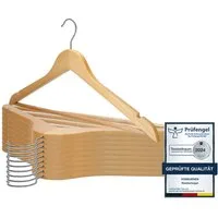 VonBueren Kleiderbügel VonBueren Kleiderbügel Holz, 44,5 x 22 cm je Bügel/Holzbügel, (10-tlg)