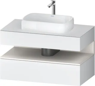 Duravit Qatego Konsolenwaschtischunterbau wandhängend Weiß Matt 1000x550x600 mm - QA4731084180000 QA4731084180000