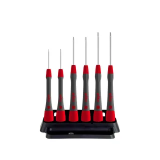 Wiha Feinschraubendreher Set PicoFinish Sechskant 7-teilges Set mit Halter - 42992
