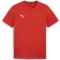 PUMA Trainingsshirt TEAMGOAL CASUALS TEE gerader Abschluss, Kurzarm, für Sportmode, Rundhalsausschnitt