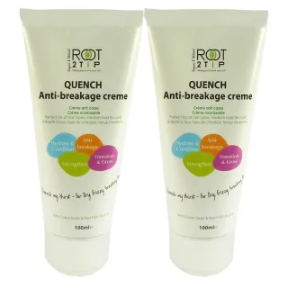Root2Tip QUENCH Anti-Breakage Creme lockiges Haar Pflege Multipack 2x100ml