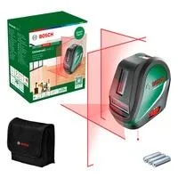 Kreuzlinienlaser UniversalLevel 3 grün/schwarz, rote Laserlinien, Reichweite 10 Meter