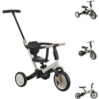 Kikkaboo Dreirad Dreirad Flip 5 in 1, Stahlrahmen, rutschfeste Griffe, verstellbar