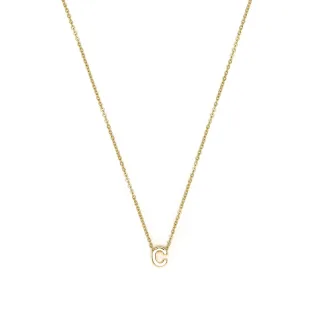 Luxenter Halskette mit 18-karätiger Gelbgold-Finish – Alphabet