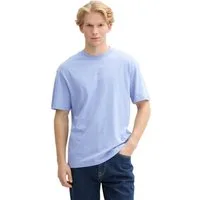 TOM TAILOR Denim Rundhalsshirt mit Marken-Frontprint