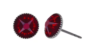 konplott - Ohrstecker - Black Jack rot