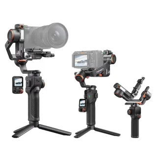 Hohem iSteady MT3/MT3 PRO AI Camera Gimbal Stabilizer 2.5KG Payload with CCT RGB Fill Light Touch Screen for DSLM/Phone/