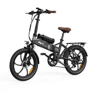 [EU DIRECT] PVY Z20 MAX Electric Bike 36V 15AH+10.6AH Dual Batteries 250W Motor Top Speed 25KM/H 20inch Tires 200KM Max