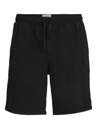 JACK&JONES - JPSTJAIDEN WAVY JOGGER SHORT REG SN Black - Gr. - XL