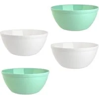 Engelland Müslischüssel Plastikschale, 900 ml, PP-Kunststoff (BPA-frei), (Vorteils-Set, 4-tlg), spülmaschinengeeignet, mikrowellengeeignet, Ø 16 cm, BPA-frei