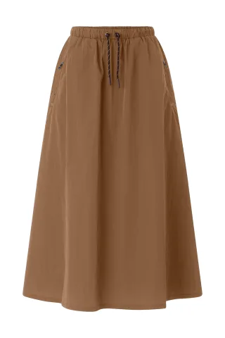 Rich & Royal - Midi Skirt with Details cinnamon - Gr. - 34