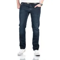 Alessandro Salvarini Straight-Jeans Herren Jeans Regular Fit mit Stretch – Klassische Denim Hose Zeitlose Herren Jeans im 5-Pocket-Style