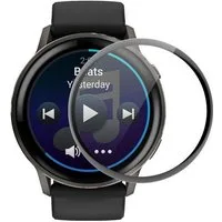 Wigento Displayschutzglas Full Cover für Garmin Venu 4 45mm 3D Schutzfolie Soft Kunststoff Rand für Garmin Venu 4 45mm, Kratzfest, Anti-Fingerprint, 3D-Design