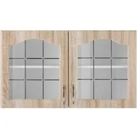 wiho Küchen Glashängeschrank Linz 100 cm breit, mit 2 Glastüren