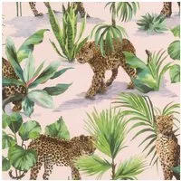 Rasch Vliestapete Savanna - Selbstklebende Tapete Leopard von tesa® x rasch®, strukturiert, exotisch, tropisch, (1 St), selbstklebend, 6,00m x 0,53m