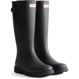 Hunter Downpour Verstellbare Gummi Stiefel Damen Schwarz Wellington Stiefel