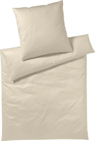 Yes for Bed Bettwäsche "Pure & Simple Uni in Gr. 135x200, 155x220 oder 200x200 cm" 2 Stk. Bettwäsche aus Baumwolle, zeitlose Bettwäsche mit seidigem Glanz