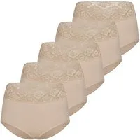 Nina Von C. Taillenslip 5er Pack Slipboutique (Spar-Set, 5-St) Taillen Slip - Blickdicht - Mit transparentem Spitzenbund