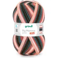 Gründl Wolle 400g Big Mamma Print Großknäuel Strickgarn Häkelwolle, 1040,00 m (Wolle zum Stricken und Häkeln, Strickwolle Handarbeitsgarn, Handstrickgarn), Wolle ohne Schurwolle