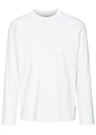 BASEFIELD - Rundhals Shirt 1/1 Arm white - Gr. - L