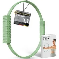 NEOLYMP Pilates-Ring Pilates Ring – Effektiver Fitnessring für Core-Training, Arme, Beine (Pilates Zubehör für gezielte Muskelaktivierung im Beckenboden), Pilatesring - rutschfesten Softgrip-Silikon-Griffen für sicheren Halt