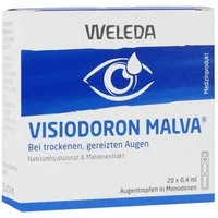 WELEDA AG Augenpflege-Set VISIODORON Malva Augentropfen in Einzeldosispipet. 20X0.4 ml