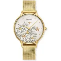 Engelsrufer Quarzuhr Lebensbaum ERWA-TREE01-MG-MG, Armbanduhr, Damenuhr, Edelstahlarmband, analog