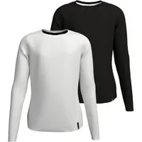 H.I.S Langarmshirt 2er Packung Shirts aus Rippware für Mädchen (Packung, 2-tlg., 2) Für TEENS. 2er Pack Basic Langarmshirts