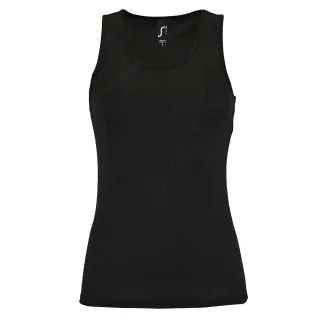 SOLS Womens/Ladies Sporty Performance Sleeveless Tank Top (Schwarz)