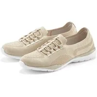 LASCANA Slipper, Halbschuh, Slip-On-Sneaker, Sneaker aus leichtem Textil-Material VEGAN