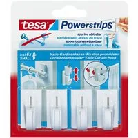 tesa Gardinenhaken tesa Gardinenhaken Powerstrips Vario 4 Stück