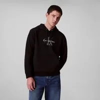 Calvin Klein Jeans Kapuzensweatshirt 400GSM TERRY MONOLOGO HOODIE Mit Rundhalsausschnitt