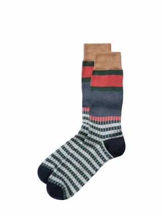 Mey & Edlich Herren Rundumsocke Blau 80 % Baumwolle, 20 % Polyamid