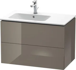 Duravit L-Cube Waschtischunterbau wandhängend Flanell Grau Hochglanz 820x481x550 mm - LC629108989 LC629108989