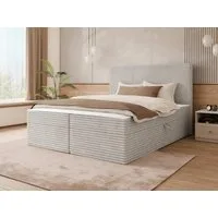 MIRJAN24 Boxspringbett Wokio (mit zwei Bettkästen für die Bettwäsche), 140/160/180x200 cm, Bonellfederkern, H3