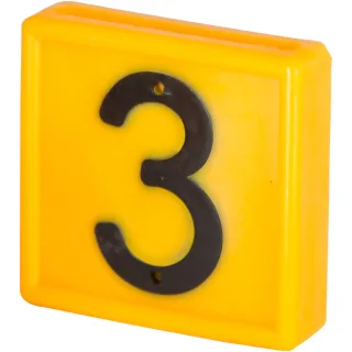 Kerbl Nummernblock, 1-stellig 10er Pack gelb gelb - 208483