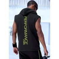 Le Jogger Performance Kapuzensweatshirt ohne Ärmel und mit kontrastfarbenen Details
